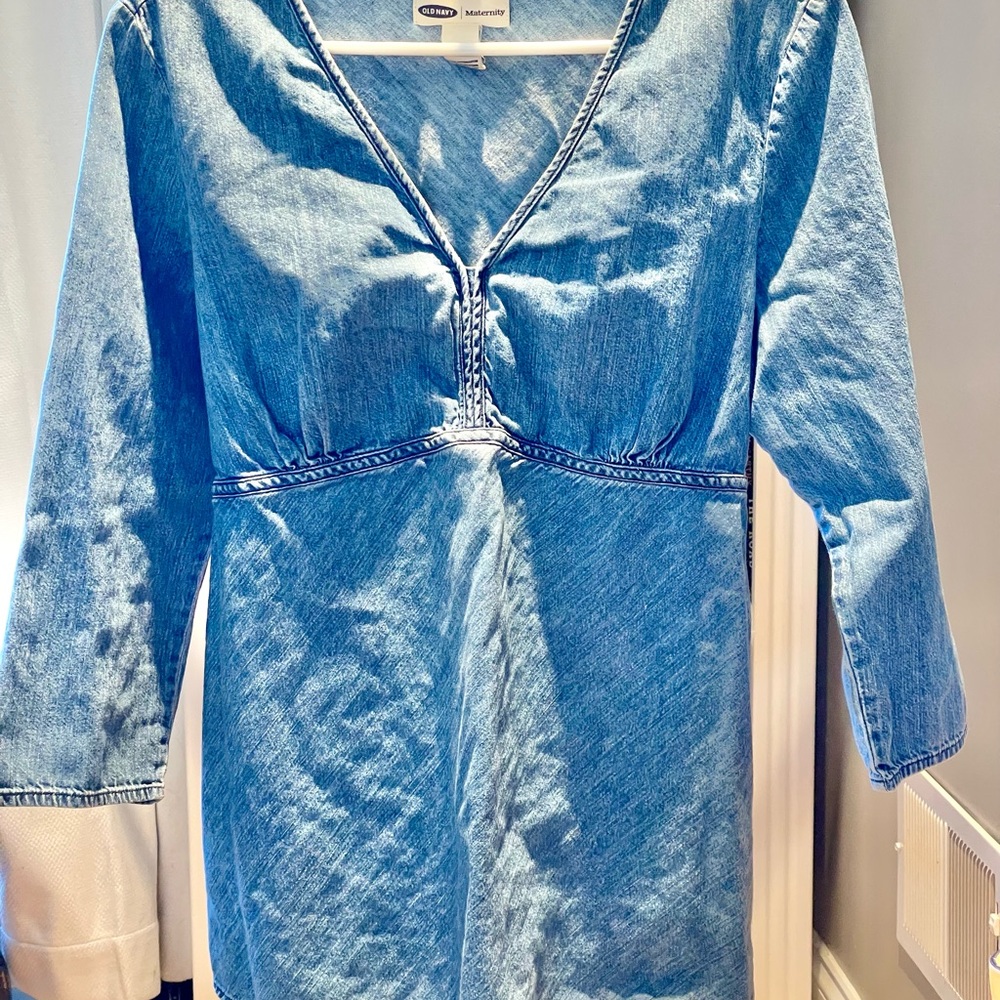 Old Navy Light Blue Maternity Top